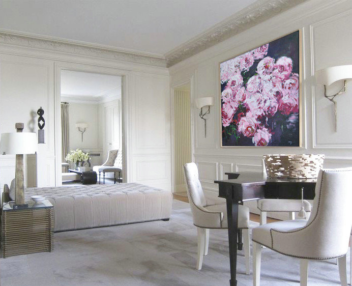 Abstract Flower Oil Painting Large Size Modern Wall Art #ABS0A16
